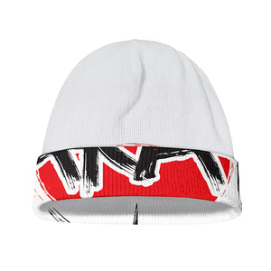 Karate Text Print Beanie