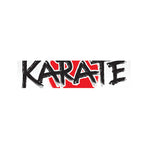 Karate Text Print Bed Runner