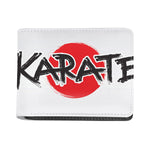 Karate Text Print Bifold Wallet