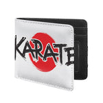 Karate Text Print Bifold Wallet