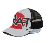 Karate Text Print Black Mesh Trucker Cap
