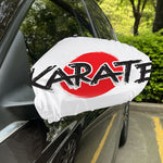 Karate Text Print Car Side Mirror Covers