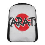 Karate Text Print Casual Backpack
