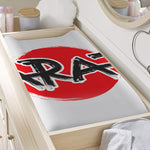 Karate Text Print Changing Pad Cover