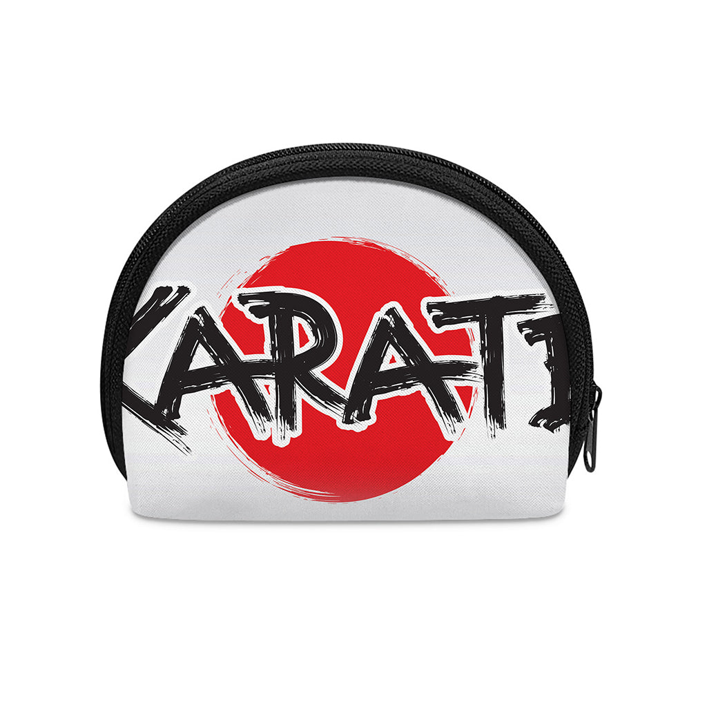 Karate Text Print Coin Purse