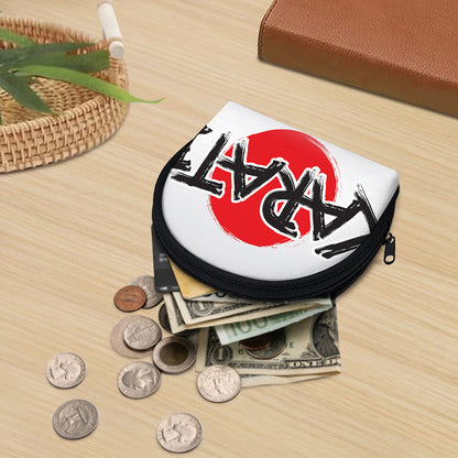 Karate Text Print Coin Purse