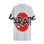 Karate Text Print Cotton Hawaiian Shirt