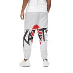 Karate Text Print Cotton Pants