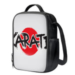 Karate Text Print Crossbody Lunch Bag