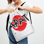 Karate Text Print Drawstring Backpack