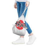 Karate Text Print Drawstring Bag