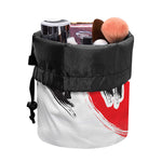 Karate Text Print Drawstring Makeup Bag
