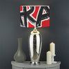 Karate Text Print Drum Lamp Shade