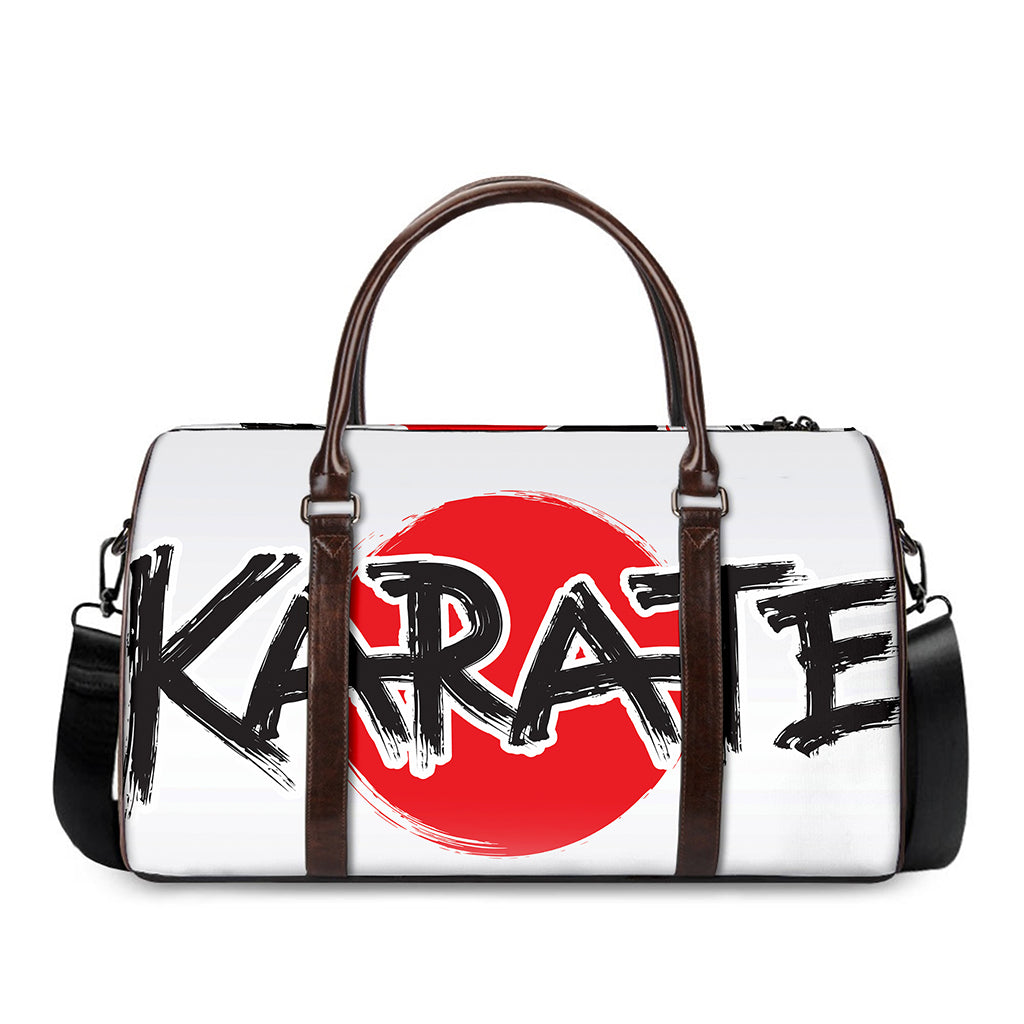 Karate Text Print Duffle Bag