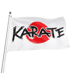 Karate Text Print Flag