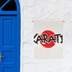 Karate Text Print Garden Flag