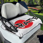 Karate Text Print Golf Cart Seat Cover