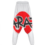Karate Text Print Hammer Pants