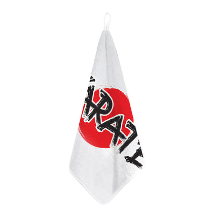 Karate Text Print Hand Towel