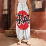 Karate Text Print Harem Pants