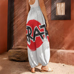 Karate Text Print Harem Pants