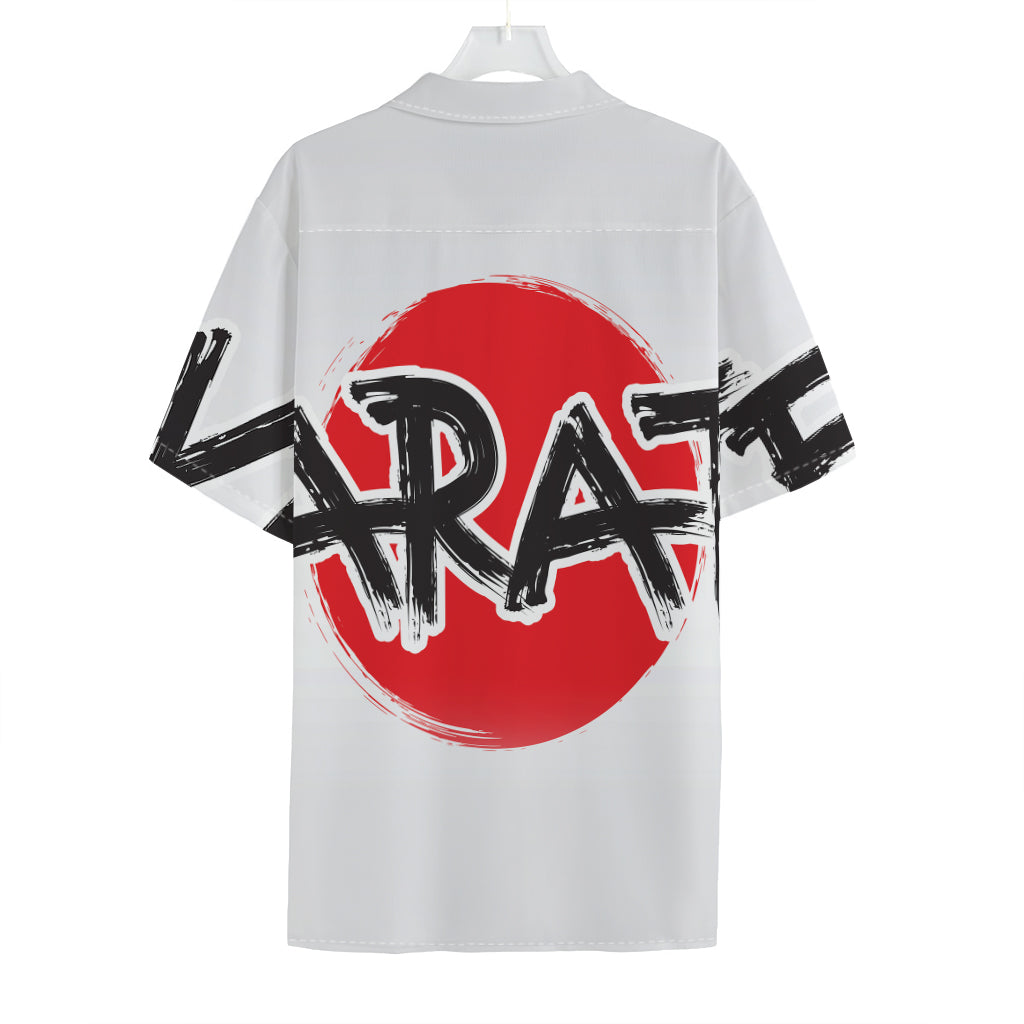 Karate Text Print Hawaiian Shirt