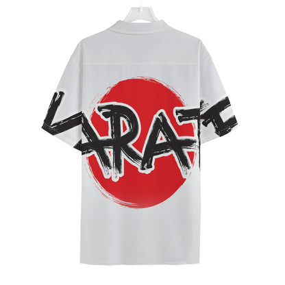 Karate Text Print Hawaiian Shirt