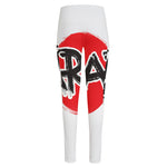 Karate Text Print High-Waisted Pocket Leggings