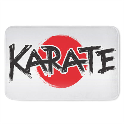 Karate Text Print Indoor Door Mat