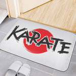 Karate Text Print Indoor Door Mat