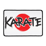 Karate Text Print Kitchen Mat