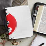 Karate Text Print Leather Bible Cover