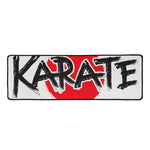 Karate Text Print Long Kitchen Mat