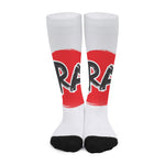 Karate Text Print Long Socks