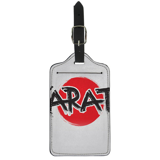 Karate Text Print Luggage Tag
