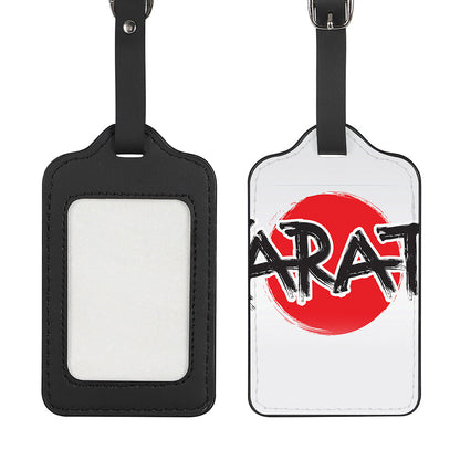 Karate Text Print Luggage Tag