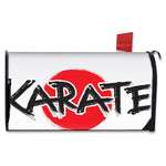 Karate Text Print Mailbox Cover