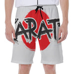 Karate Text Print Men's Beach Shorts