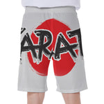 Karate Text Print Men's Beach Shorts