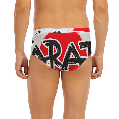 Karate Text Print Men's Briefs