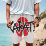 Karate Text Print Men's Cargo Shorts