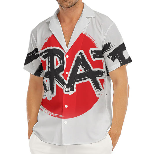 Karate Text Print Men's Deep V-Neck Shirt