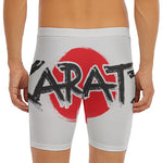 Karate Text Print Men's Long Boxer Briefs
