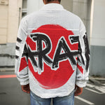 Karate Text Print Men's Shirt Jacket