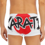 Karate Text Print Men's Short Boxer Briefs