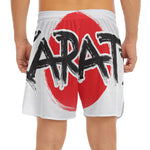 Karate Text Print Men's Split Running Shorts