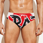 Karate Text Print Men's Swim Briefs