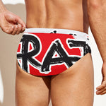 Karate Text Print Men's Swim Briefs