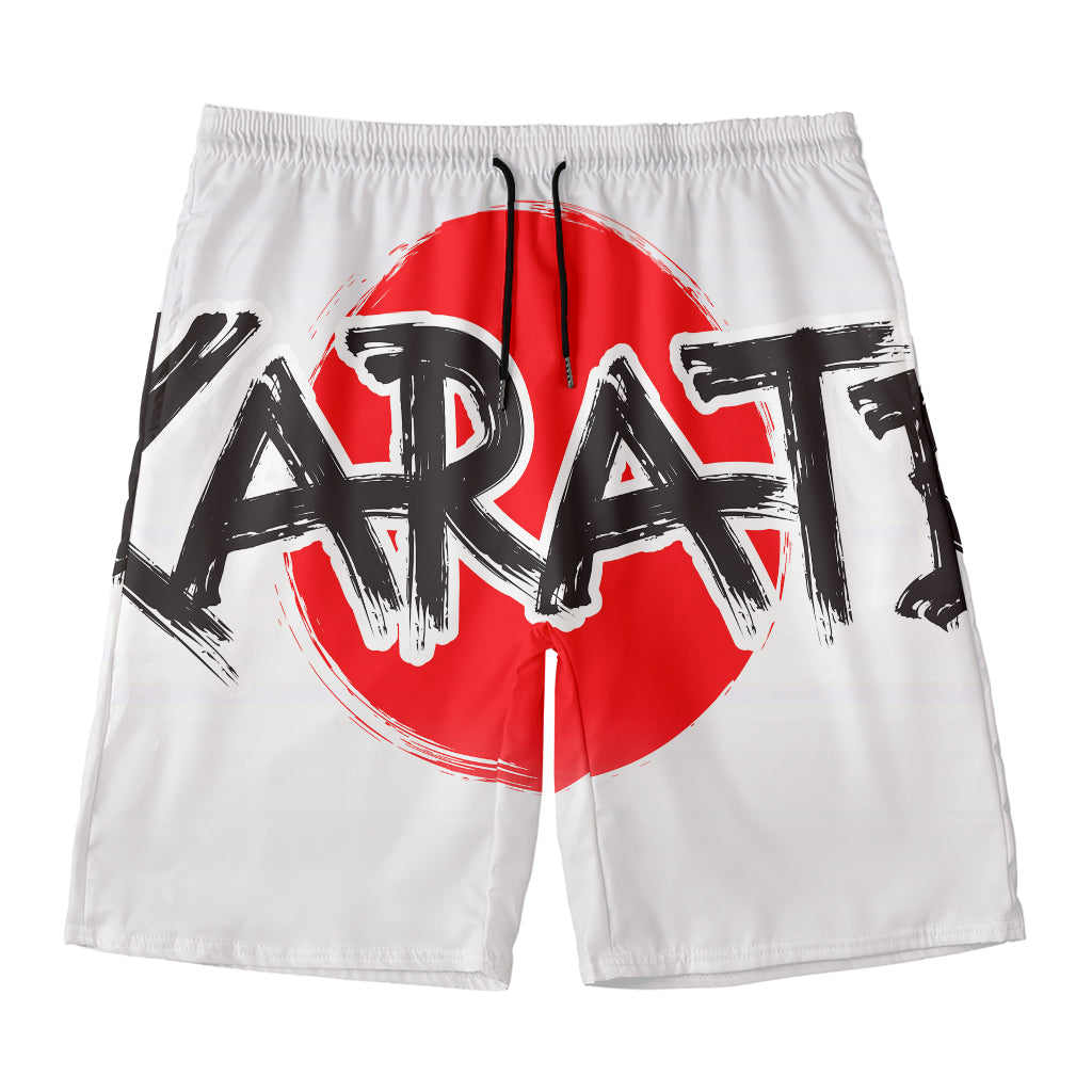 Karate Text Print Men's Swim Trunks