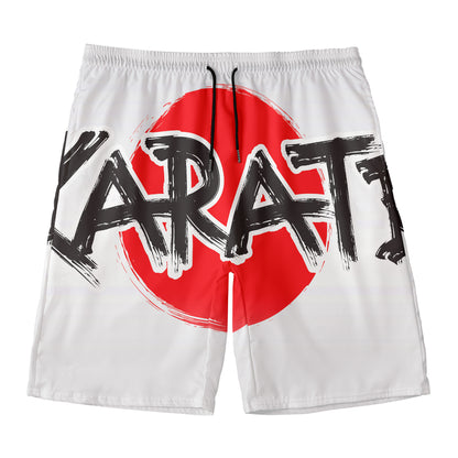Karate Text Print Men's Swim Trunks
